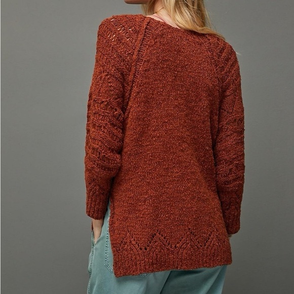 Anthropologie Pilcro Devenne Pointelle Pullover Sweater - Picture 3 of 7